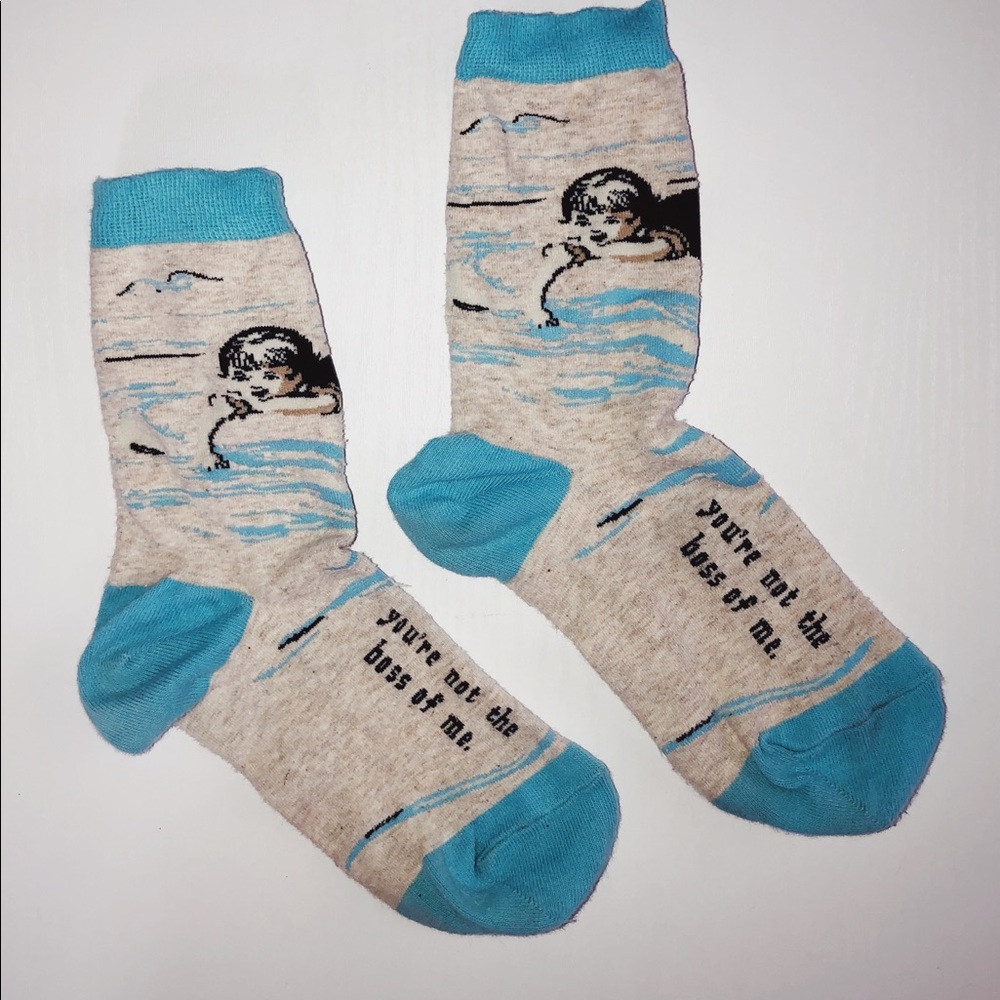 Blue Q long funny socks